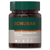 10 x Ácido Fólico Activo Plus 90 comprimidos de 400μg - Bonusan