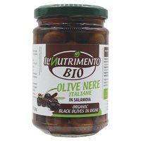 Aceitunas negras italianas sin hueso en salmuera 280 g - Il Nutrimento