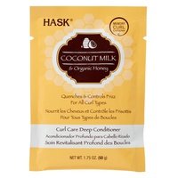 Acondicionador profundo de leche de coco y miel para cabello rizado 50 g de crema - HASK