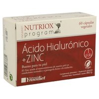 Ácido Hialurónico + Zinc 60 cápsulas de 470mg - Nutriox