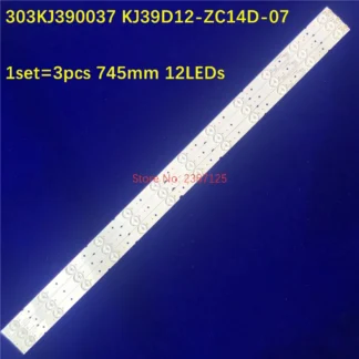 Juego de 10 tiras de retroiluminación LED 3V KJ39D12-ZC14F-07 KJ395D12-ZC21F-02 MBL-39035D312DGG T41L883 JS-39100ED LE39PUV3 T390hvn01.0