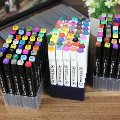 Soporte de escritorio para bolígrafos, organizador multifunción de escritorio con 30/40 ranuras, color negro/blanco, 1 unidad