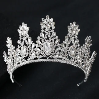Tiaras nupciales De cristal De lujo barroco, corona De diamantes De imitación, diadema para desfile, diademas, accesorios para el cabello De boda, Tiara De novia