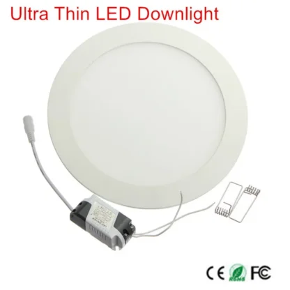 1 Uds. Panel de luz LED regulable 3W 6W 9W 12W 15W 25W luz empotrable LED de techo foco interior AC110V 220V controlador incluido