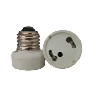 Portalámparas E27 a GU24 de alta calidad, adaptador de enchufe, convertidor blanco
