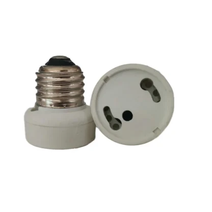 Portalámparas E27 a GU24 de alta calidad, adaptador de enchufe, convertidor blanco