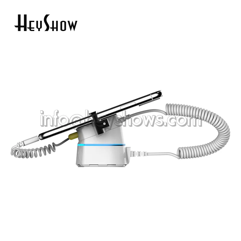 Soporte de alarma antirrobo de seguridad para teléfono móvil, soporte de pantalla antirrobo para iPhone para exposición con garra