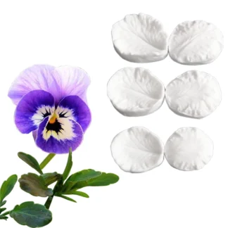 Pansy Leaf Petal Veiner molde de silicona Fondant flores decoración de pasteles Chocolate Gumpaste Sugarcraft arcilla porcelana fría M2478