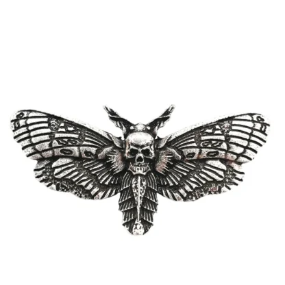 Wicca Luna Moth mariposa bruja broche Vintage joyería Wiccan brujería suministros Dropshipping