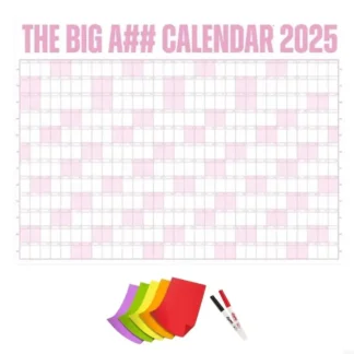 H9EB 2025 Planificador pared calendario año completo 2025 Planificador anual enero 2025 a diciembre 2025