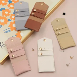 Bolsa enrollable para joyería, estuche plegable para pulsera, anillo, collar, pendientes, organizador de joyería portátil de viaje, 1 ud.