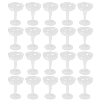 ¡De moda! Nuevas copas de champán de plástico desechables-20 piezas copas de champán de plástico transparente para fiestas vaso de plástico transparente