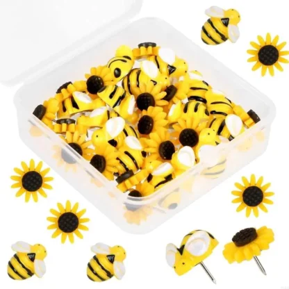 96BA 30 PCS Resin Push Pins Tachones Pulteras corcho Decorativas Push Pins