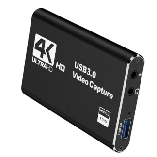 Tarjeta de captura de vídeo Compatible con HDMI 4K Loop Out para grabación de juegos transmisión en vivo 1080P Grabber MS2131 para PS4/5 Nintendo Switch