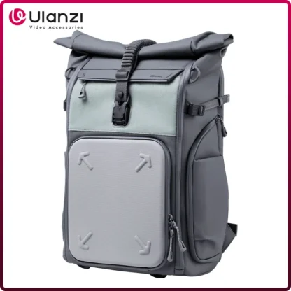 Mochila para cámara Ulanzi BP04 de carcasa dura, bolsa de fotografía de gran capacidad, acceso rápido lateral espacial DIY para viajes al aire libre