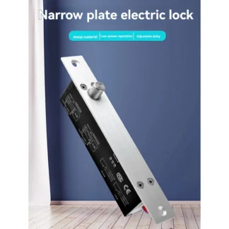 Cerradura de perno eléctrico DC12V, cerrojo de mortaja de 2000Kg/4409Lb, circuito de tipo estrecho de fuerza para mayor seguridad diaria