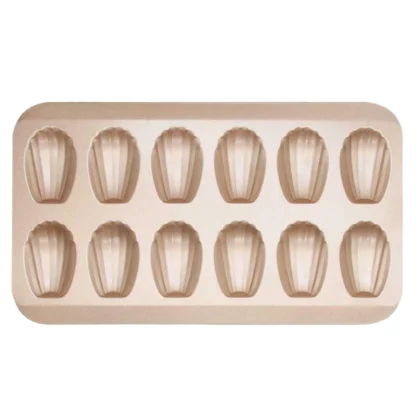 AD29-12Cup molde de acero al carbono antiadherente Madeleine Pan molde para hornear