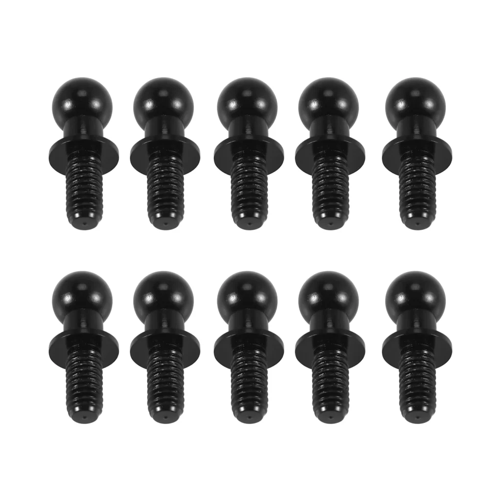 Y04A 10 tornillos de bola hexagonales de metal M3 para TT01 TT02 D5 1/10 RC Drift Car repuestos universales, negro