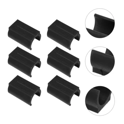 25 uds esteras antideslizantes de plástico cubiertas para patas de sillas protectores de pies de muebles almohadillas antideslizantes escritorio trampolín pierna piezas de cubierta en forma de U