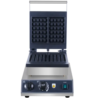 Máquina comercial para hacer gofres de dos piezas, máquina para hacer gofres con revestimiento antiadherente de hierro