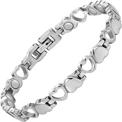 Pulsera de imán completo ajustable en forma de corazón, amor Simple y a la moda, superventas