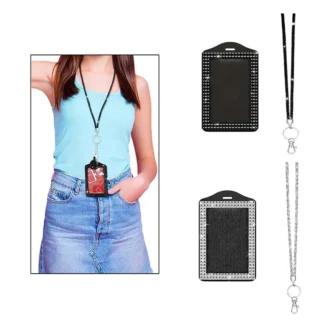 Estuche para tarjetas de identificación con protector de tarjetas con cordón para enfermera, regalo de cumpleaños, médico