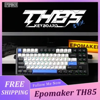 Teclado mecánico Epomaker Th85 de 84 teclas, 3 modos, 2,4g/Bluetooth/tipo C, enchufe caliente, efecto de iluminación Rgb, Teclado mecánico personalizado