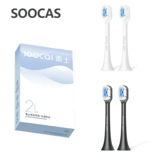 SOOCAS X3S/X3U cabezales de cepillo de dientes de repuesto originales SOOCAS x3pro/D2/D3S/D5 cabezal de cepillo de dientes eléctrico sónico Jets de boquilla