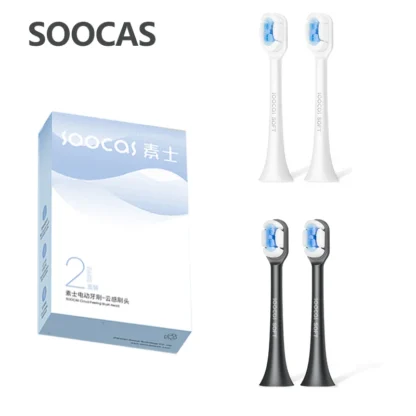 SOOCAS X3S/X3U cabezales de cepillo de dientes de repuesto originales SOOCAS x3pro/D2/D3S/D5 cabezal de cepillo de dientes eléctrico sónico Jets de boquilla