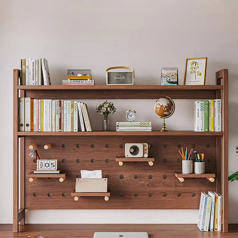 LVBK-Estantería de estilo Retro chino, mueble de madera maciza multicapa, resistente, Para el hogar