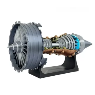 TR900 Cool Aircraft Turbofan Motor Modelo Impresión 3D 46 CM Producto terminado/modelo de ensamblaje Juguete de escritorio creativo