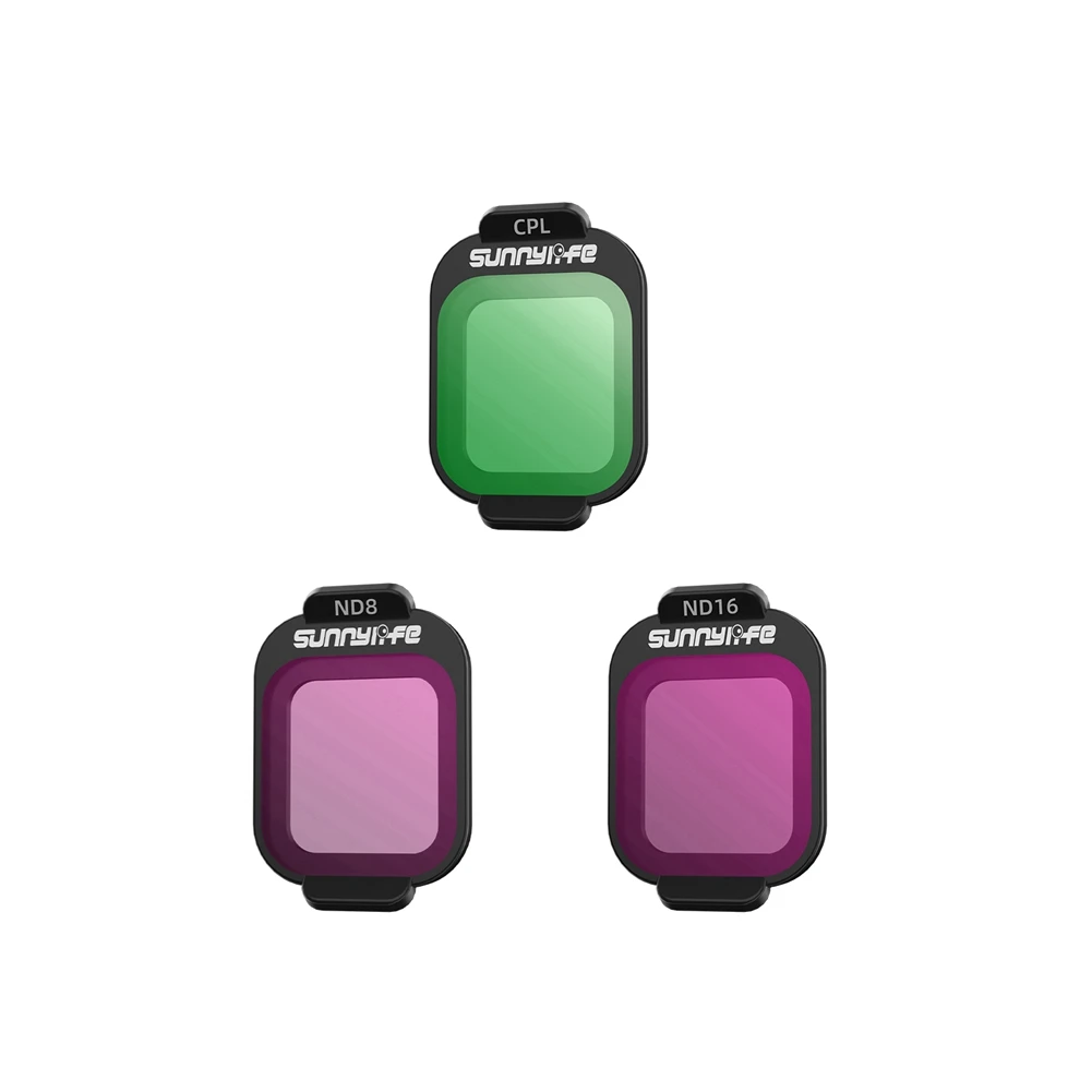 Juego de filtros de lente A07I para reducción de luz FLIP, accesorios para cámara aérea Vlog, filtros de cámara, juego de protectores de cardán B