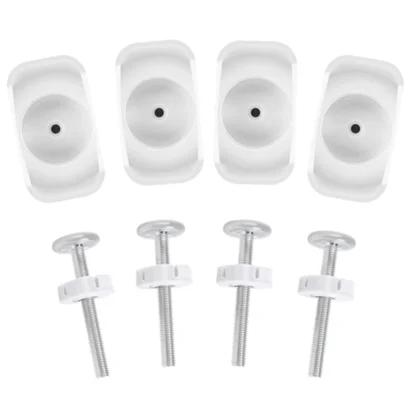 Adaptador de puerta AAAEL, 4 Uds., varilla de husillo roscada para puerta, piezas de repuesto para puerta de presión, Kit de pernos montados con tornillo para puertas de mascotas