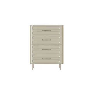 Armario de cuatro cubos a rayas estilo crema francés, armario de almacenamiento para dormitorio, pasillo