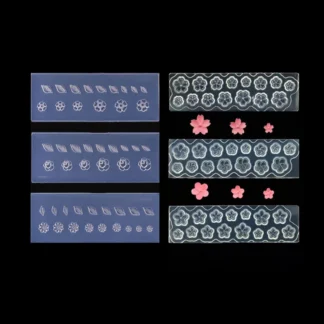 Plantilla de molde de silicona para uñas, estampadora 3d de hojas de flores, herramientas de arte de uñas Diy