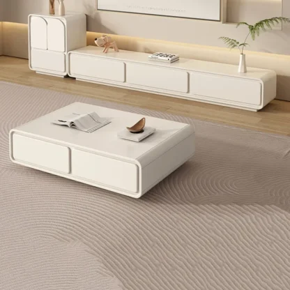 Soportes de TV centrales de mediados de siglo, suelo de salón de lujo moderno, mesa de TV nórdica de café Retro, chimenea, Archivadores, réplica de muebles