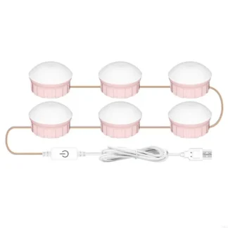Luces espejo colocados Bulbos LED Iluminación maquillaje Textura plástico eficiente en energía para maquilladores y
