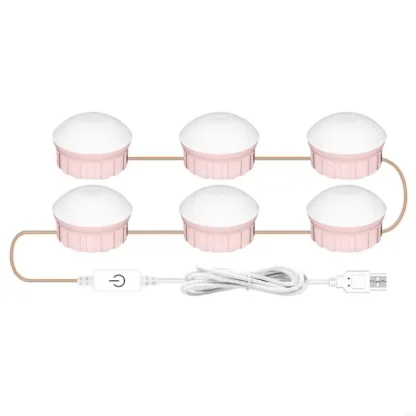 Luces espejo colocados Bulbos LED Iluminación maquillaje Textura plástico eficiente en energía para maquilladores y