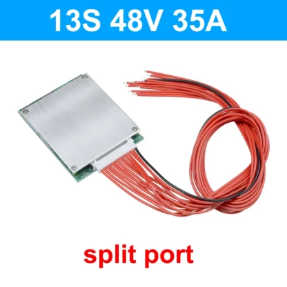 BMS 13S 48V 35A/50A con placa de protección de batería de iones de litio de equilibrio medidor de equilibrio de batería de litio en placa de circuito