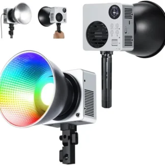NEEWER HB80C RGBWW Luz de vídeo LED con batería incorporada de 72Wh y carga rápida PD de 100W, salida continua Mini RGB COB de 80W