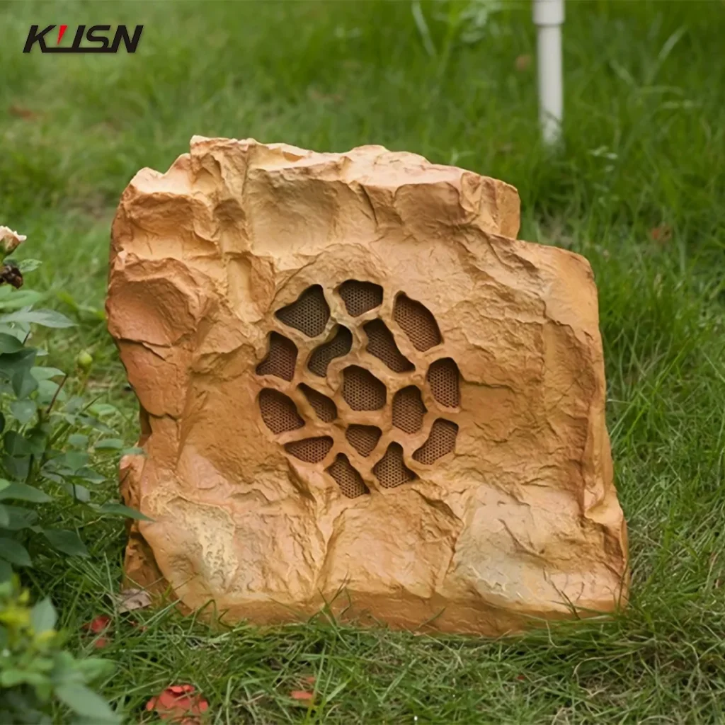 Altavoz de roca para jardín de 30W, altavoz de jardín impermeable para exteriores, sistema PA, altavoz alimentado en forma de piedra para cubierta, piscina, Patio de Spa