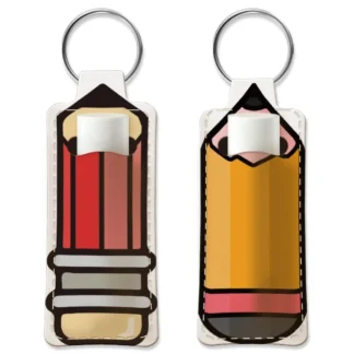 Soporte para lápiz labial, llavero, lápiz, bálsamo labial, tela elástica para buceo, llaveros, kit de fabricación de lápiz labial portátil, 2 uds.
