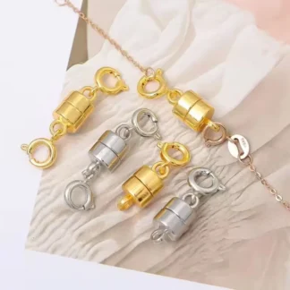 Cierres magnéticos para collares, extensor de pulsera doble abierto para convertidores de joyas, conectores de cierre para joyería de pulsera