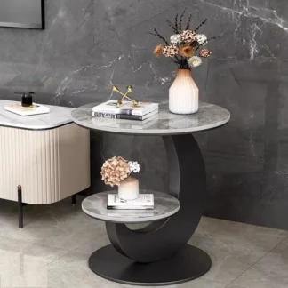 Mesas de centro circulares irregulares, Mesa de centro minimalista bonita de estilo europeo, Mesa de Centro moderna para ahorrar espacio, muebles de salón para el hogar
