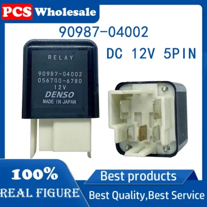 1 Uds relé automotriz 12V adaptado con alta potencia 5 pines 90987-04002 056700 -6780