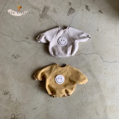 Pelele cálido de algodón para bebé recién nacido, mono de manga larga para niño pequeño, jersey interior de lana, ropa para bebé de 3 a 18M