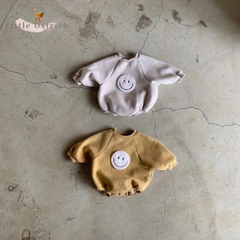 Pelele cálido de algodón para bebé recién nacido, mono de manga larga para niño pequeño, jersey interior de lana, ropa para bebé de 3 a 18M