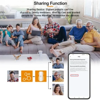 ABLQ Tuya Sensor de vibración inteligente ZigBee Tuya Sensor Monitor aplicación Control protección de seguridad Sensor Zigbee alarma de choque de movimiento