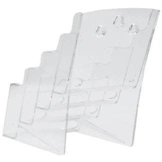 Soporte para revistas de Material de PC A4, estante de exhibición, soporte para folletos acrílico, folleto, archivo de oficina, ganizador, estante de almacenamiento resistente