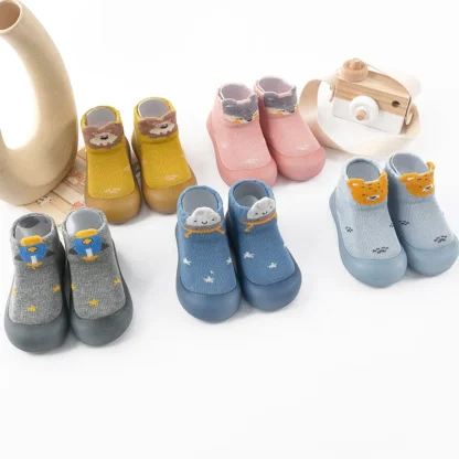 Zapatos antideslizantes para bebés y niños pequeños, calcetines de fondo suave, primavera y verano
